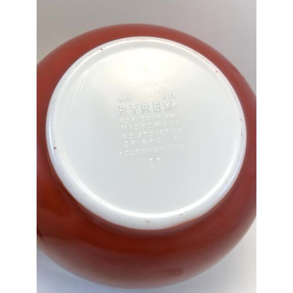 Vintage Pyrex 403 Autumn Harvest Wheat Mixing Nesting Bowl 2.5 L Liter Quart USA - Picture 14 of 16